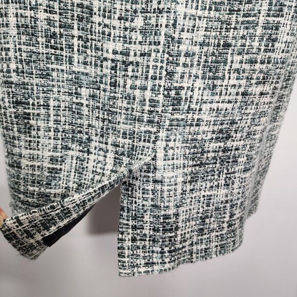 Pendleton Womens Sheath Dress Sz 14 Tweed Gray Blue Sleeveless Lined Knee Length - Picture 8 of 11